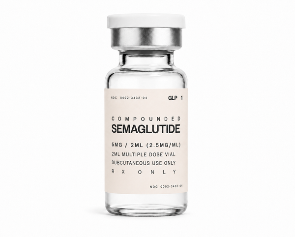 SEMAGLUTIDE Compounded Personalized GLP-1  Injectable therapy.